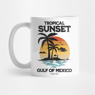 Gulf of Mexico forever Vintage Beach Sunset design Mug